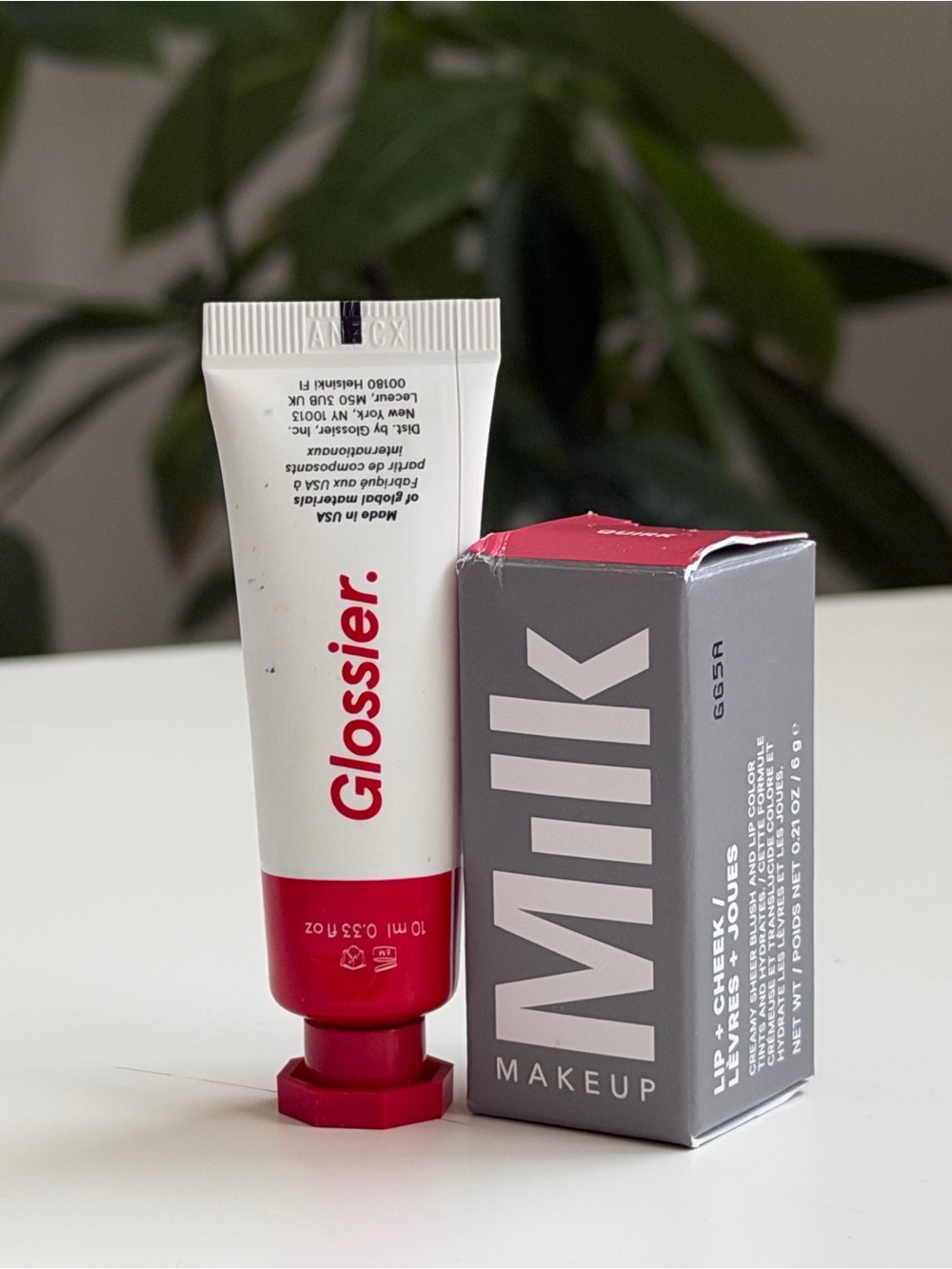 Blush Bundle Glossier Cloud Paint Spark + Milk Makeup Lip + Cheek Quirk NIB